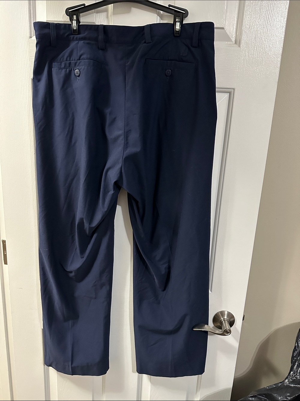 FootJoy Men's Navy Dress Pants - Tailored Back-Welt Style